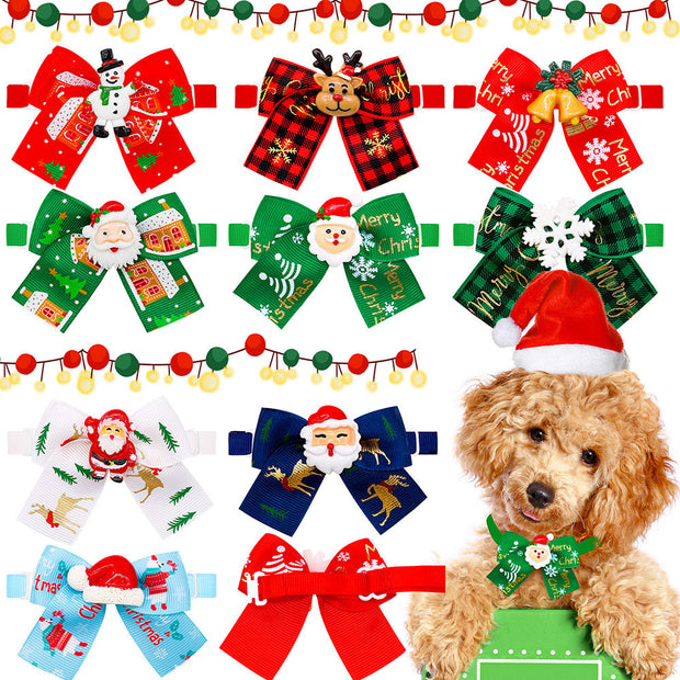 Christmas Pet Bow Tie | Dog & Cat Accessories