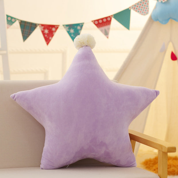 Cute Cartoon Moon & Stars Pillow for Kids’ Rooms
