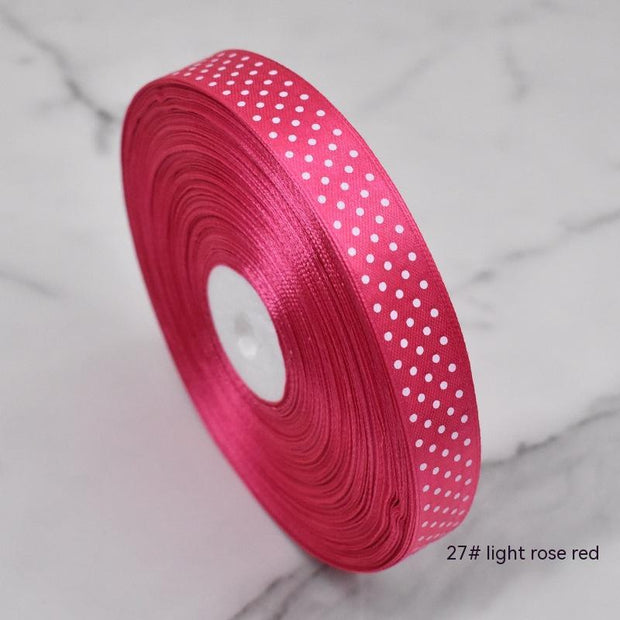 Polka Dot Ribbon Handmade Bow for DIY Crafts