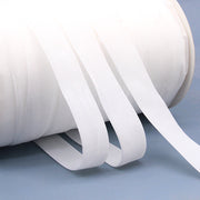 White Household Portable Solid Color Velvet Ribbon roll, elegant and versatile for weddings, crafts, and minimalist gift wrapping.