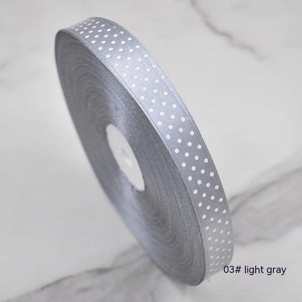 Polka Dot Ribbon Handmade Bow for DIY Crafts