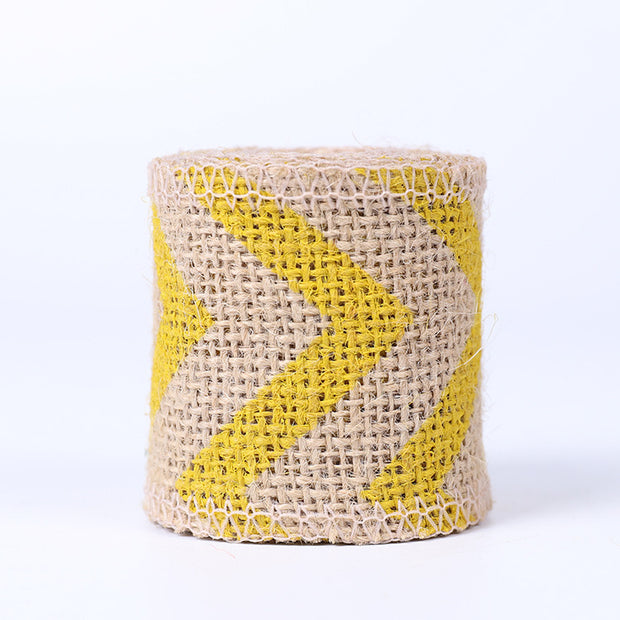 Natural Burlap Ribbon Roll for DIY Crafts & Home Décor