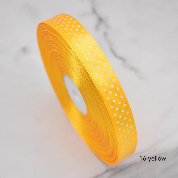 Polka Dot Ribbon Handmade Bow for DIY Crafts