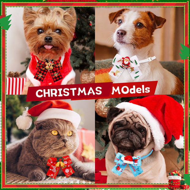Christmas Pet Bow Tie | Dog & Cat Accessories