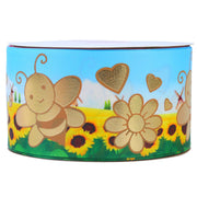 Fashion rib ribbon with bronzing effect for garment detailing