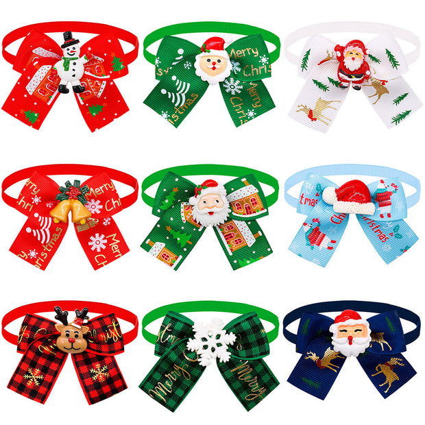 Christmas Pet Bow Tie | Dog & Cat Accessories