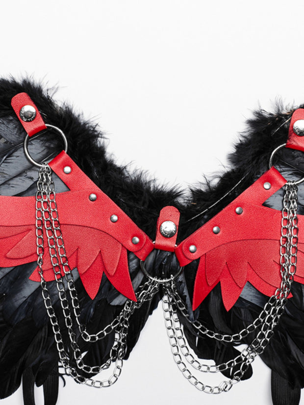 Feather Wings Strap Accessories | Punk Style Halloween